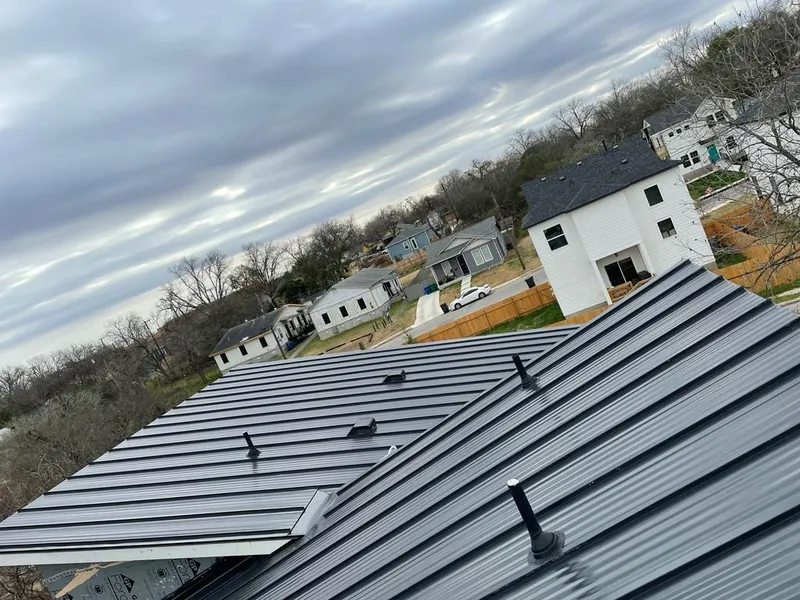 Standing seam metal roof panels with vents for Skylight Repair in Floresville